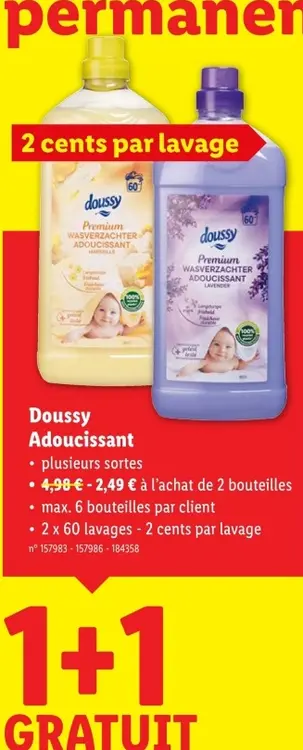 Offre: Adoucissant