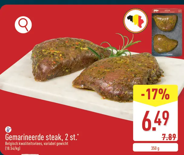 Promotie: Gemarineerde steak