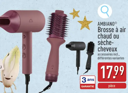 Offre: Brosse à air chaud ou sèche-cheveux