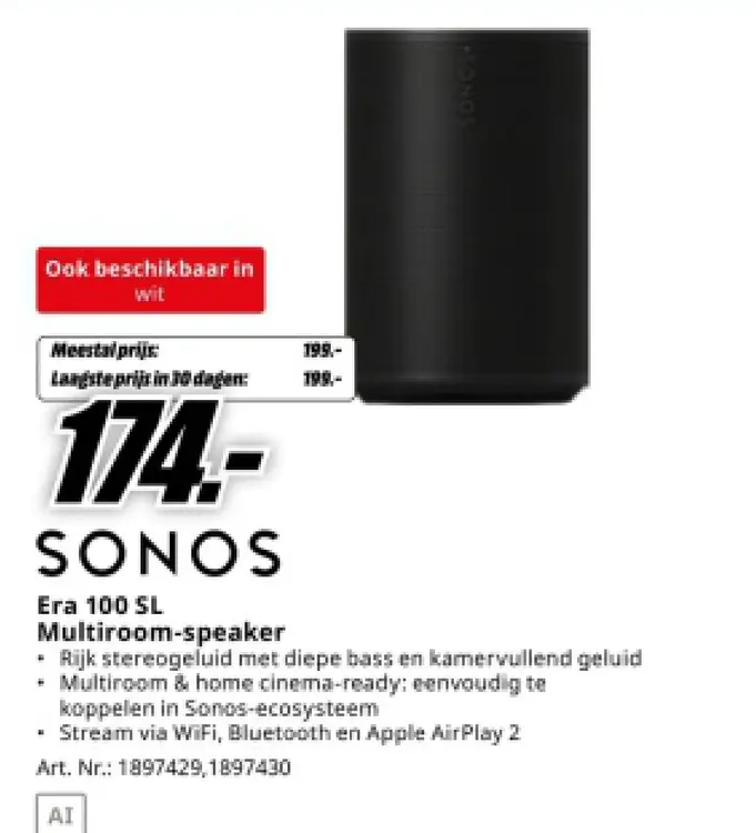 Aanbieding: Era 100 SL Multiroom-speaker