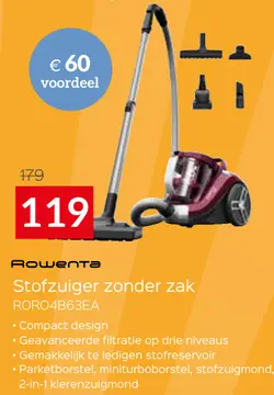 Aanbieding: Stofzuiger zonder zak