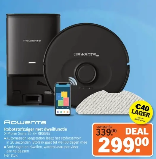 Aanbieding: Robotstofzuiger met dweilfunctie X-Plorer Ser