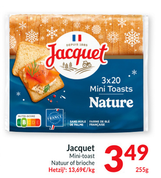 Aanbieding: Jacquet Mini-toast Natuur of brioche