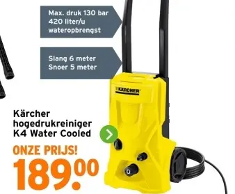 Aanbieding: Hogedrukreiniger K4 Water Cooled
