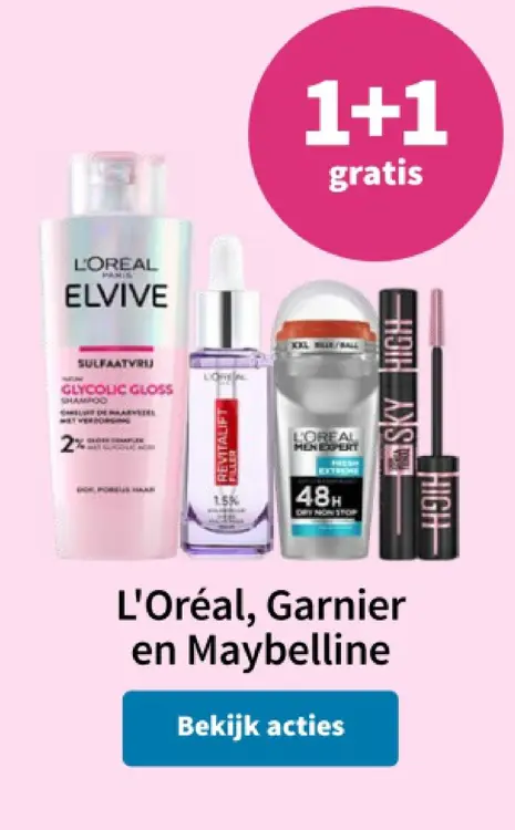Promotie: L'Oréal, Garnier en Maybelline