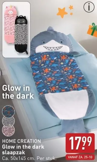 Aanbieding: Glow in the dark slaapzak