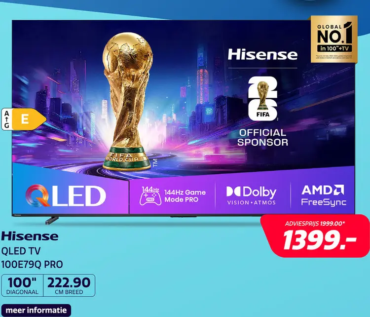 Aanbieding: Hisense 100E79Q PRO