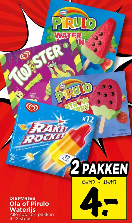 Aanbieding: Ola of Pirulo Waterijs