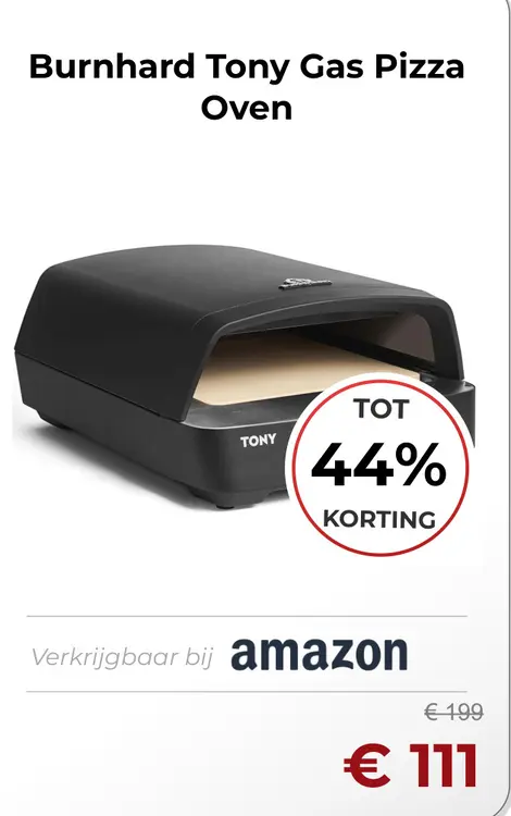 Aanbieding: Tony Gas Pizza Oven