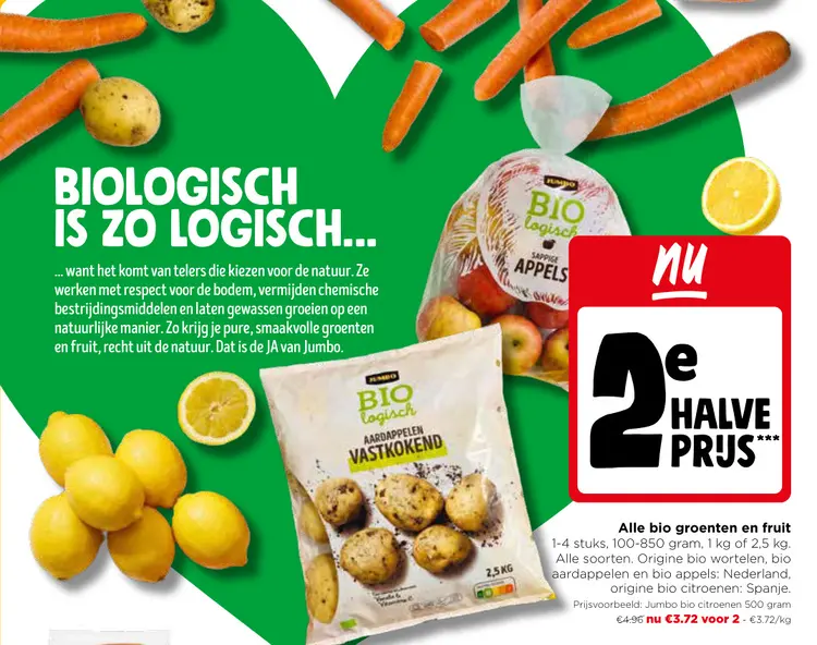 Promotie: Alle bio groenten en fruit