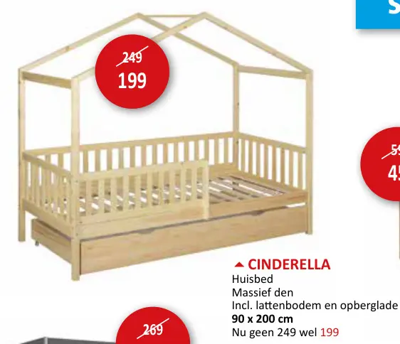 Aanbieding: Cinderella Huisbed Massief den