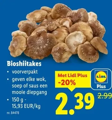 Promotie: Bioshiitakes