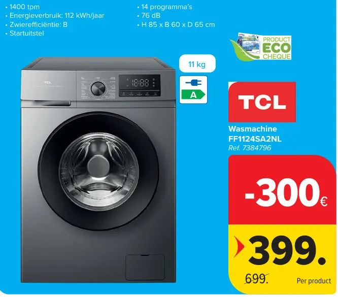 Promotie: Wasmachine FF1124SA2NL