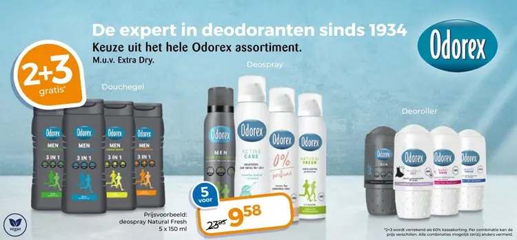 Aanbieding: Het hele Odorex assortiment