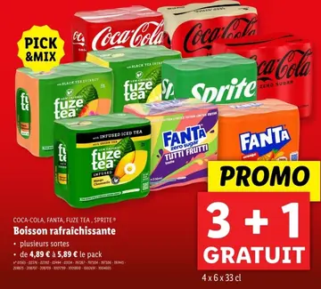 Offre: Boisson rafraîchissante