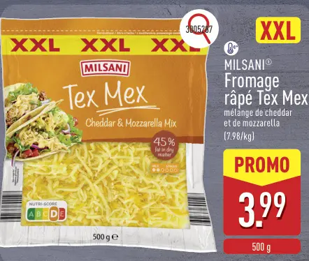 Offre: Fromage râpé Tex Mex