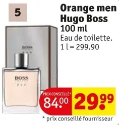 Offre: Orange men Hugo Boss