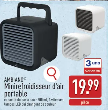 Offre: AMBIANO® Minirefroidisseur d'air portable