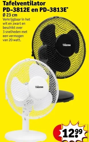 Promotie: Tafelventilator PD-3812E en PD-3813E*