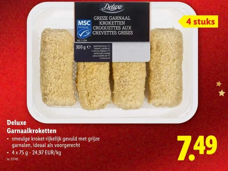 Promotie: Garnaalkroketten