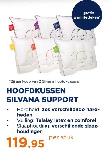 Aanbieding: Hoofdkussen Silvana support