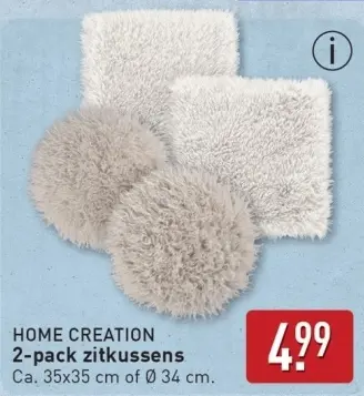 Aanbieding: 2-pack zitkussens
