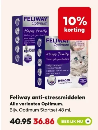 Aanbieding: Feliway anti-stressmiddelen