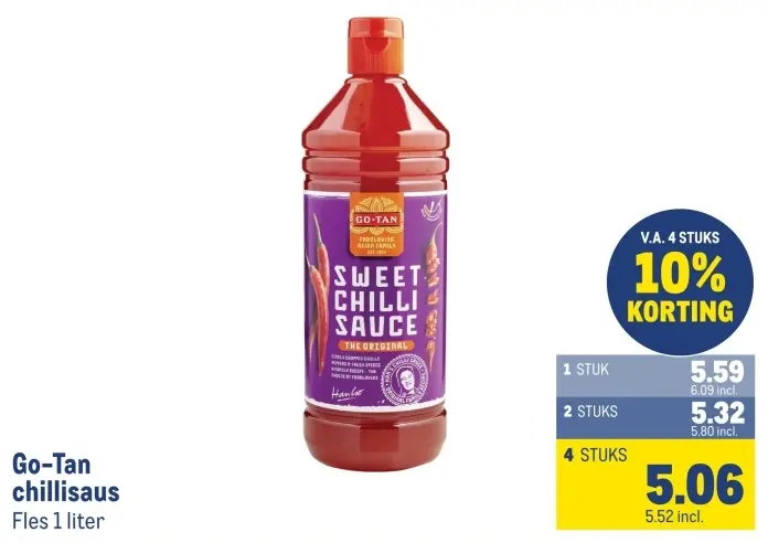 Aanbieding: Go-Tan chillisaus