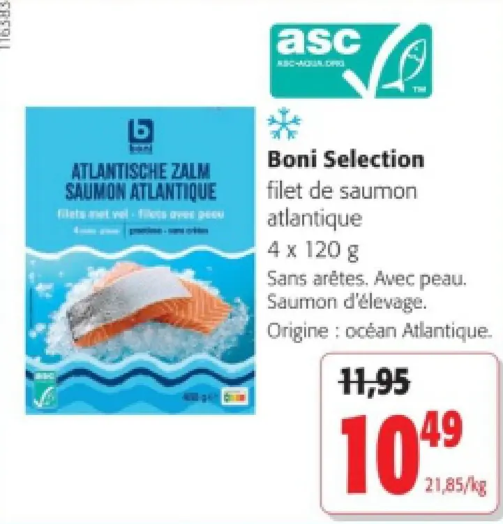 Offre: filet de saumon atlantique
