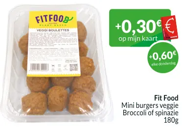 Aanbieding: Mini burgers veggie - broccoli of spinazie