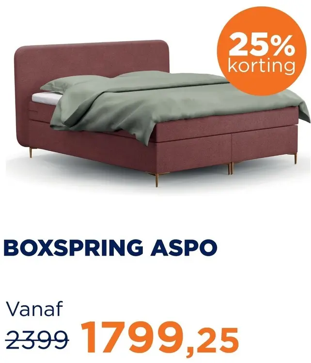 Aanbieding: Boxspring Aspo