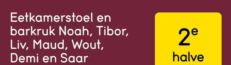 Aanbieding: Eetkamerstoel en barkruk Noah, Tibor, Liv, Ma