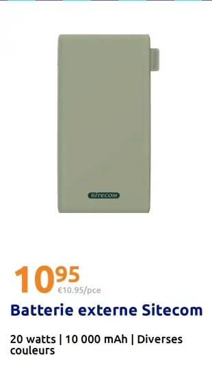 Offre: Batterie externe Sitecom