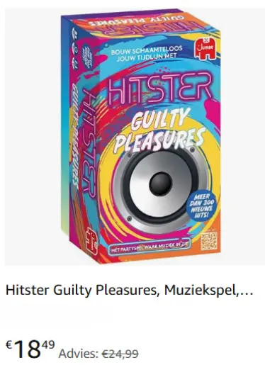 Aanbieding: Hitster Guilty Pleasures, Muziekspel