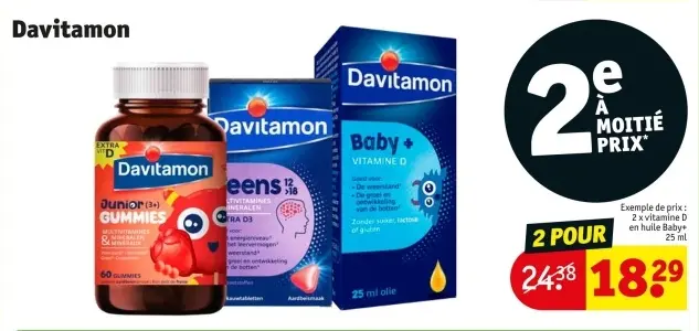 Offre: Davitamon Junior (3+) Gummies Multivitamines 