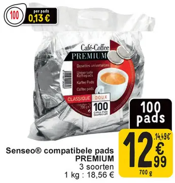 Aanbieding: Senseo® compatibele pads PREMIUM