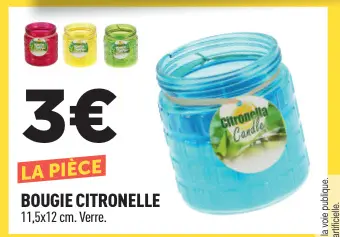Offre: Bougie citronelle