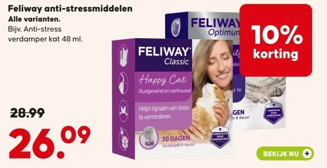 Aanbieding: Feliway anti-stressmiddelen