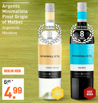 Aanbieding: Argento Minimalista Pinot Grigio