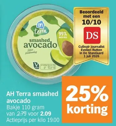 Promotie: Terra smashed avocado