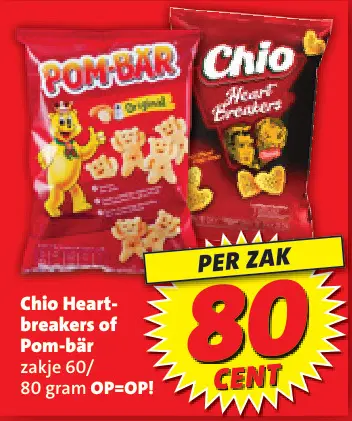 Aanbieding: Chio Heart-breakers or Pom-bär