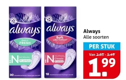 Aanbieding: Always