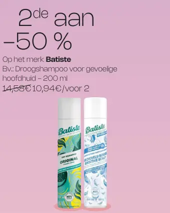 Promotie: Droogshampoo voor gevoelige hoofdhuid