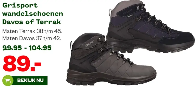 Aanbieding: Wandelschoenen Davos of Terrak
