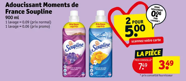 Offre: Adoucissant Moments de France Soupline