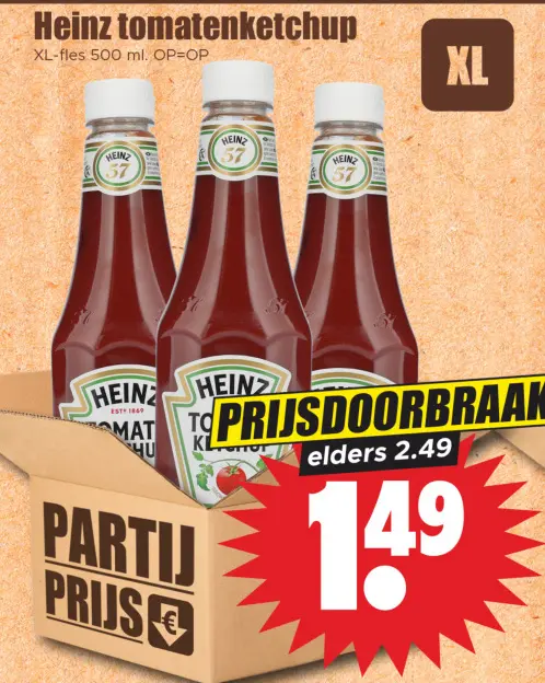 Aanbieding: tomatenketchup