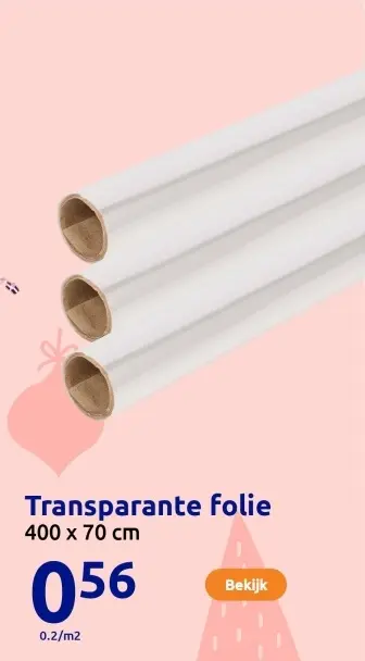 Aanbieding: Transparante folie