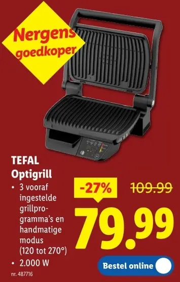 Promotie: Optigrill