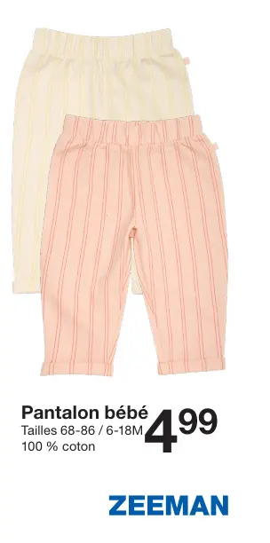 Offre: Pantalon bébé