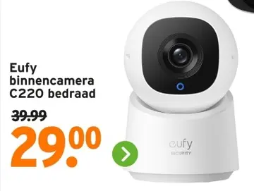 Aanbieding: Eufy binnencamera C220 bedraad
